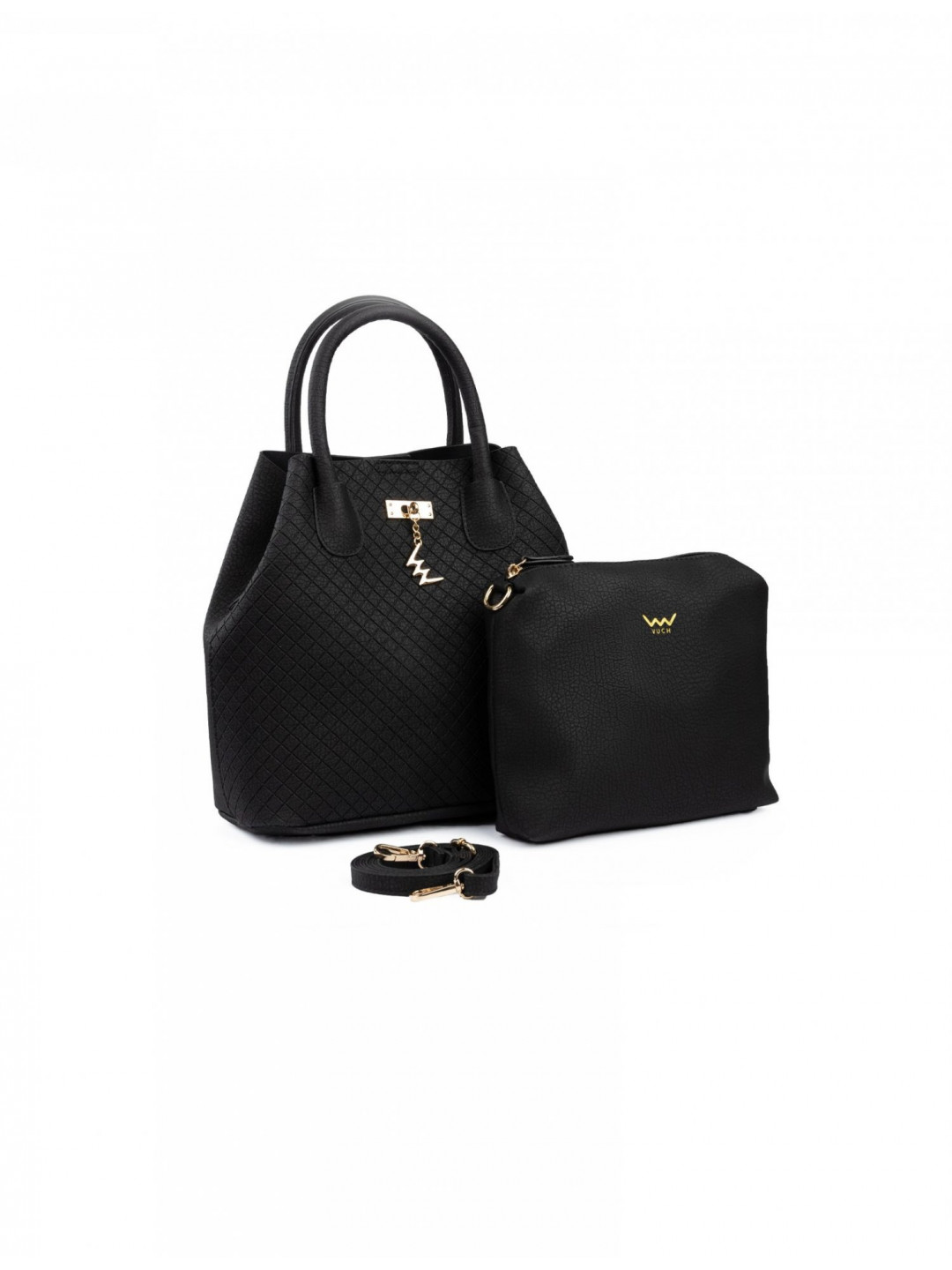 Stylová kabelka do ruky VUCH Gabi Diamond Black černá
